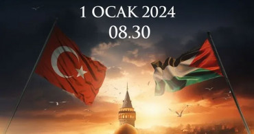 Binlerce kişi Şehitlerimize rahmet, Filistin'e destek için Galata Köprüsüne yürüdü