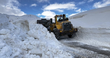 Bitlis'te Baharın Gelişiyle Karla Mücadele Devam Ediyor