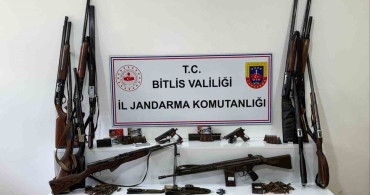 Bitlis'te Eş Zamanlı Silah Operasyonu: Çok Sayıda Ele Geçirildi