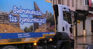 Bodrum çarşı mahallesi’nde temizlik uygulamaları devam ediyor