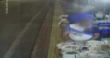 Bodrum'da 8 bin TL'lik hesabı ödemeden kaçan şahıslar güvenlik kamerasında