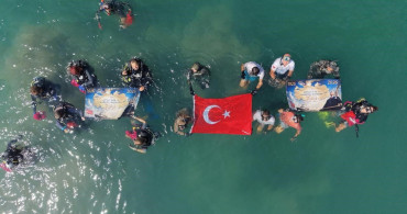 Bodrum'da deniz dibinden 370 kilogram atık çıkarıldı