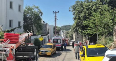 Bodrum'da Elektrik Hattı Patladı, İki Kadın Yangında Mahsur Kaldı