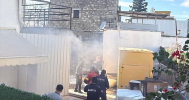 Bodrum'da Geri Dönüşüm Deposunda Yangın Kontrol Altına Alındı