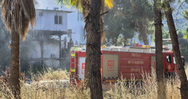 Bodrum'da konteyner yangını kontrol altına alındı