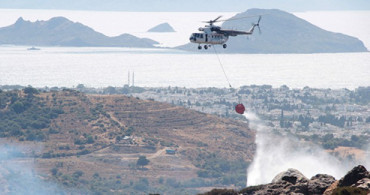 Bodrum'da Korkutan Yangın