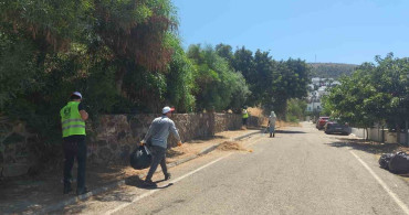 Bodrum'da ot temizliği çalışmaları Haziran ayı boyunca devam etti