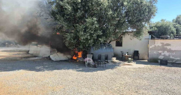 Bodrum’da personel lojmanında yangın