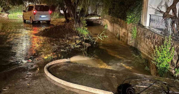 Bodrum'da Şiddetli Sağanak Yağış Etkili Oldu