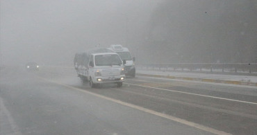 Bolu Dağı'nda Kar Yağışı Başladı