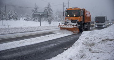 Bolu Dağı'nda Kar Yağışı Etkili