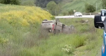 Bolu'da Otomobil Takla Attı, 2 Yaralı