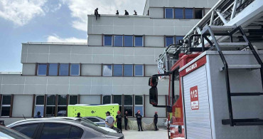 Bolu'da yasadışı salep toplama cezasına isyan eden kişi çatıya çıktı