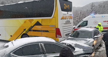 Bolu’da yoğun kar zincirleme kazaya neden oldu: Çok sayıda yaralı var