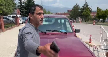 Bolu'da Yokuşta Geri Kayan Araç Kazası