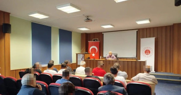 Boyabat'ta hükümlülere 'İslamiyet’te sevgi ve merhamet' semineri