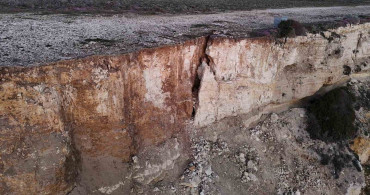 Bozcaada'da Polente Burnu'nda Çökmeler Yaşandı