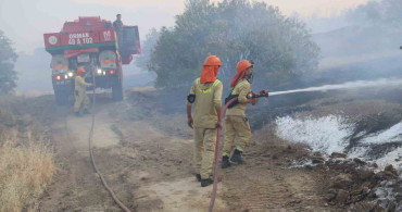 Bozdoğan’daki yangında söndürme çalışmaları 7. saate ulaştı