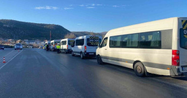 Bozkır'da Okul Servislerine Güvenlik Denetimi