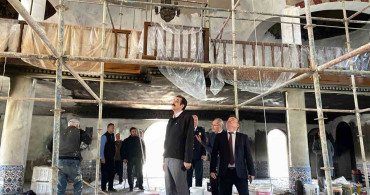 Bozyazı'daki Yangın Sonrası Camide Onarım Çalışmaları Devam Ediyor