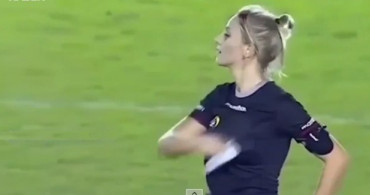Brezilyalı Kadın Hakem Fernanda Colombo Futbolcuyu Trolledi, Sosyal Medyayı Güzelliğiyle Salladı!