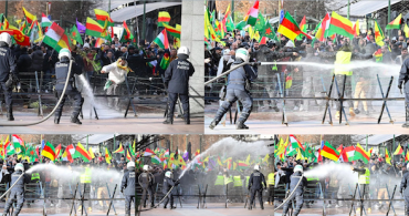 Brüksel’de YPG/SDG provokasyonuna polis duvarı