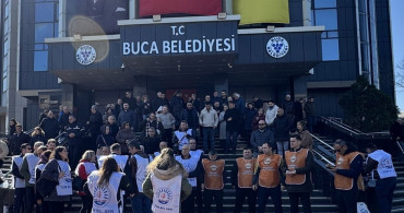 Buca Belediyesindeki Memurlar Ödenmeyen Alacakları İçin Eylemde
