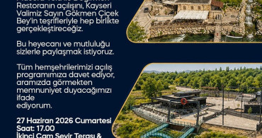 Bünyan'da yeni turistik tesislerin açılışı için davet