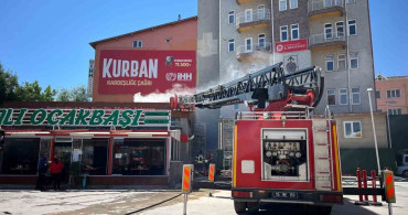 Burdur'da lokantanın bacasında yangın çıktı