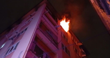Bursa'da 6 Katlı Binada Yangın Paniği