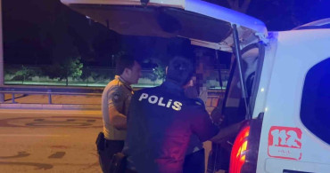 Bursa'da alkol denetiminde sürücü sinirlerine hakim olamadı