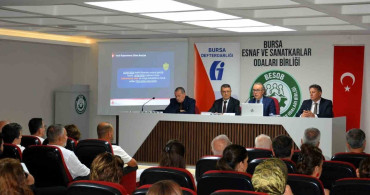 Bursa’da esnaflar düşük faizli vergi borcu ödeme imkanları hakkında bilgilendirildi