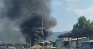 Bursa'da iş yeri yakınındaki arazide yangın çıktı