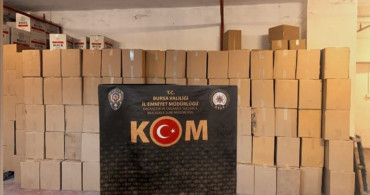 Bursa'da Kaçakçılık Operasyonu: 3 Milyon Makaron Ele Geçirildi