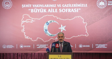 Bursa'da Şehit Yakınları ve Gaziler İçin İftar Programı Düzenlendi