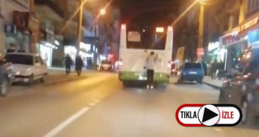 Bursa’da Tehlikeli Yolculuk! O Anlar Kamerada