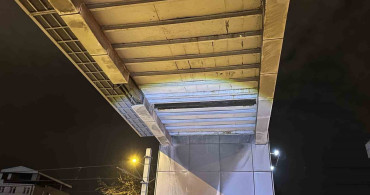 Bursa'da Üst Geçitten Düşen Demir Parçası Facianın Eşiğinden Döndü