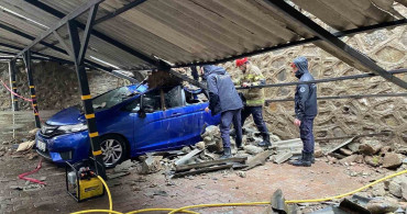 Bursa'da Yağış Sonrası İstitanat Duvarı Çöktü