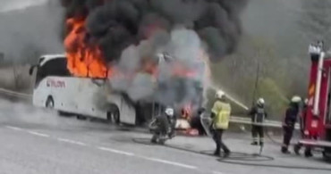 Bursa'da Yolcu Otobüsü Yangını: Korku Dolu Anlar