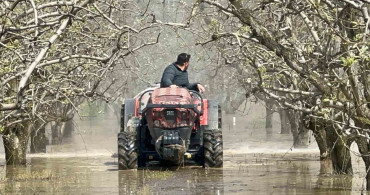 Bursa'nın Gürsu İlçesinde Şeftali ve Armut Bahçeleri Su Altında Kaldı