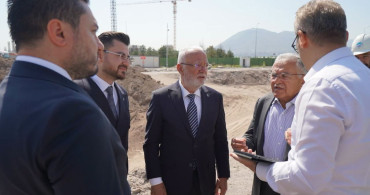 Büyükkılıç ve Elitaş, Kartal Katlı Kavşağı'ndaki çalışmaları yerinde inceledi