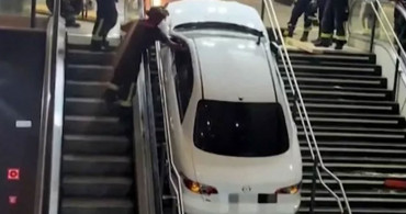 Çalıntı araçla kaçmak için metro istasyonunu kullandı: Az kalsın canından oluyordu