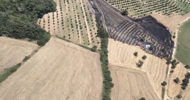 Çanakkale’de tarım arazisinde çıkan yangın ormana sıçramadan kontrol altına alındı