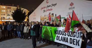 Çankırı'da İsrail'in Mescid-i Aksa ve Gazze Saldırılarına Protesto