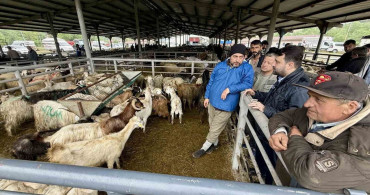 Cem Şahin ve Özkan Çetinkaya'dan Kurban Satış Alanı Ziyareti
