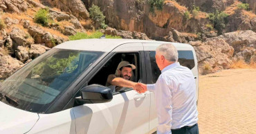 Çermik belediye başkanı karamehmetoğlu, turistlerle bir araya geldi