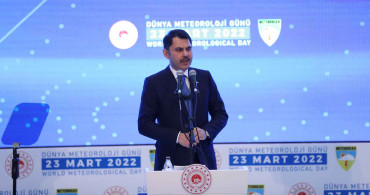 Çevre Şehircilik ve İklim Değişikliği Bakanı Murat Kurum, Dünya Meteoroloji Günü etkinliğine katıldı