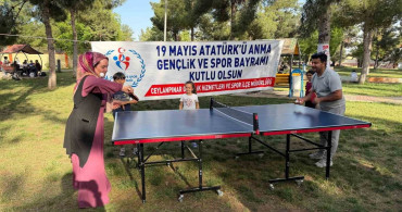 Ceylanpınar'da Gençler ve Vatandaşlar Tenis Keyfi Yaşadı