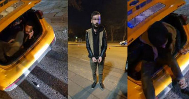 Ceza Yememek İçin Taksinin Bagajına Gizlendi