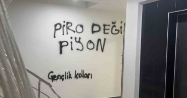 CHP Kayseri il başkanlığı binasının duvarlarına yazılar yazıldı